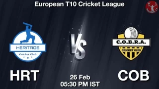 HRT vs COB Matcch Previews