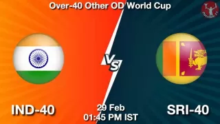 IND-40 vs SRI-40 Matcch Previews