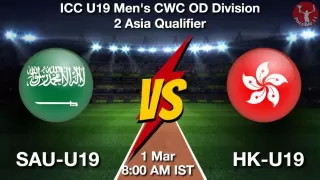 SAU-U19 vs HK-U19 Matcch Previews