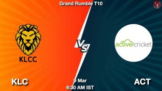 KLC vs ACT Matcch Previews