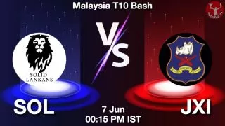 SOL vs JXI Matcch Previews