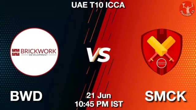 BWD vs SMCK ड्रीम11 भविष्यवाणी, फैंटेसी क्रिकेट टीम - 21 जून 2024