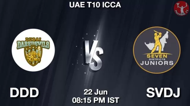 DDD vs SVDJ ड्रीम11 भविष्यवाणी, फैंटेसी क्रिकेट टीम - 22 जून 2024