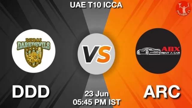 DDD vs ARC ड्रीम11 भविष्यवाणी, फैंटेसी क्रिकेट टीम - 23 जून 2024