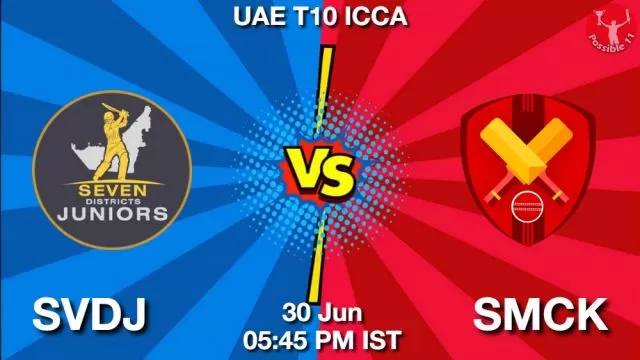 SVDJ vs SMCK ड्रीम11 भविष्यवाणी, फैंटेसी क्रिकेट टीम - 30 जून 2024