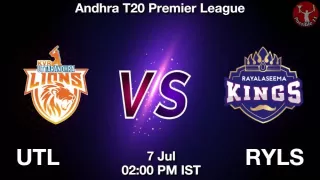 UTL vs RYLS Matcch Previews