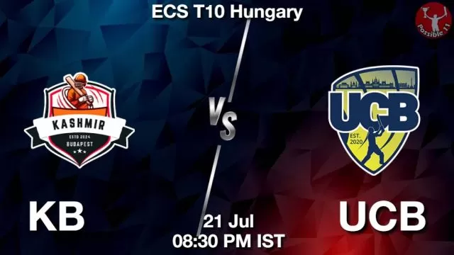 KB vs UCB ड्रीम11 भविष्यवाणी, फैंटेसी क्रिकेट टीम - 21 जुलाई 2024