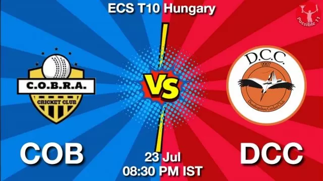 COB vs DCC ड्रीम11 भविष्यवाणी, फैंटेसी क्रिकेट टीम - 23 जुलाई 2024