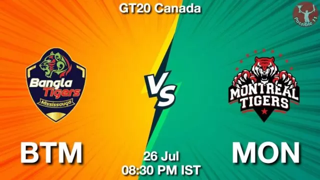 BTM vs MON ड्रीम11 भविष्यवाणी, फैंटेसी क्रिकेट टीम - 26 जुलाई 2024