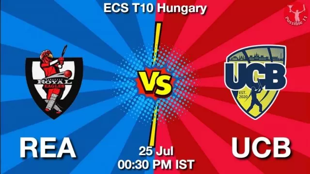 REA vs UCB ड्रीम11 भविष्यवाणी, फैंटेसी क्रिकेट टीम - 25 जुलाई 2024