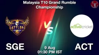 SGE vs ACT Matcch Previews