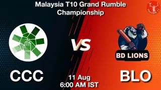CCC vs BLO Matcch Previews