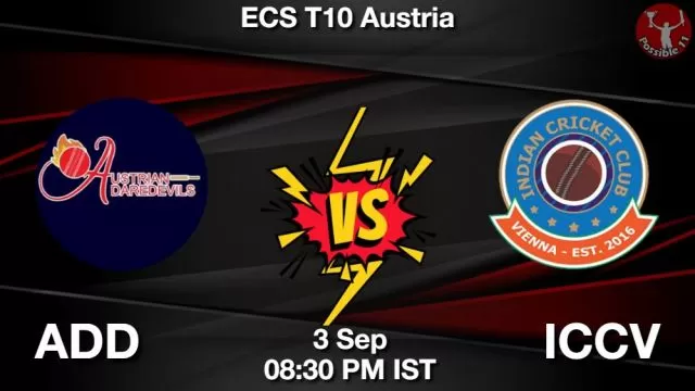ADD vs ICCV ड्रीम11 भविष्यवाणी, फैंटेसी क्रिकेट टीम - 03 सितम्बर 2024