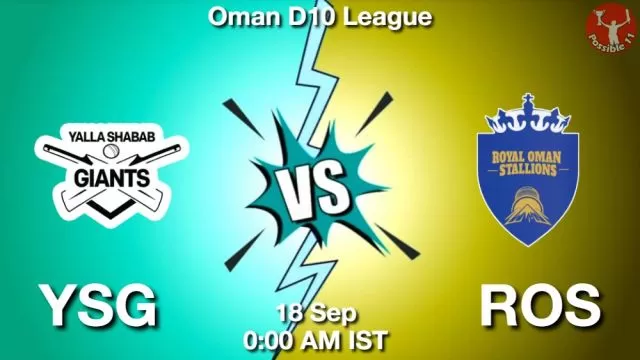 YSG vs ROS ड्रीम11 भविष्यवाणी, फैंटेसी क्रिकेट टीम - 18 सितम्बर 2024