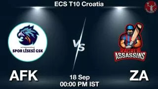 AFK vs ZA Matcch Previews