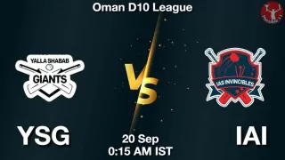 YSG vs IAI Matcch Previews