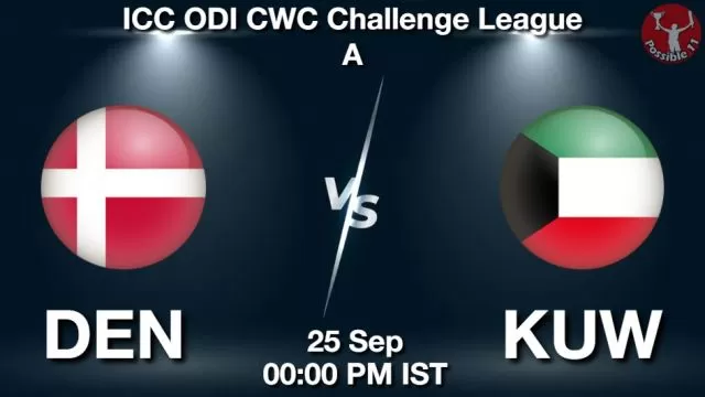 DEN vs KUW ड्रीम11 भविष्यवाणी, फैंटेसी क्रिकेट टीम - 25 सितम्बर 2024