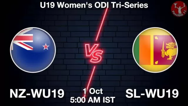 NZ-WU19 vs SL-WU19 ड्रीम11 भविष्यवाणी, फैंटेसी क्रिकेट टीम - 01 अक्टूबर 2024