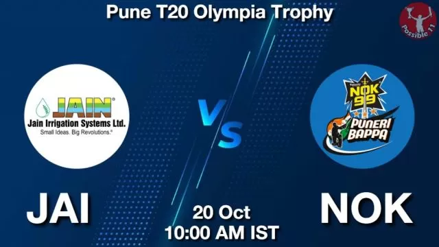 JAI vs NOK ड्रीम11 भविष्यवाणी, फैंटेसी क्रिकेट टीम - 20 अक्टूबर 2024