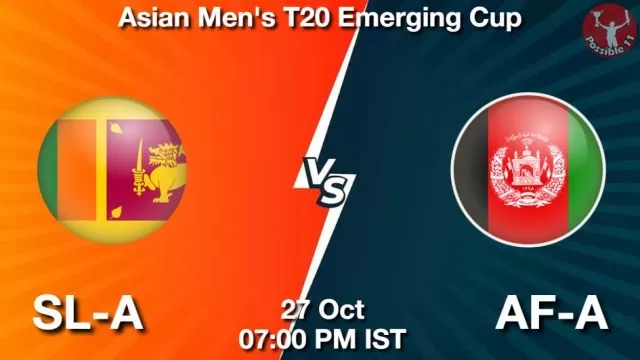 SL-A vs AF-A ड्रीम11 भविष्यवाणी, फैंटेसी क्रिकेट टीम - 27 अक्टूबर 2024