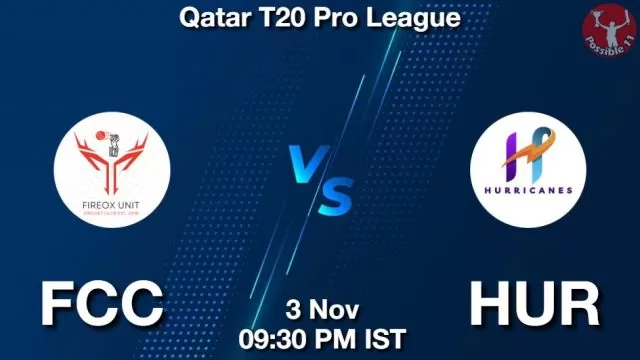 FCC vs HUR ड्रीम11 भविष्यवाणी, फैंटेसी क्रिकेट टीम - 03 नवंबर 2024