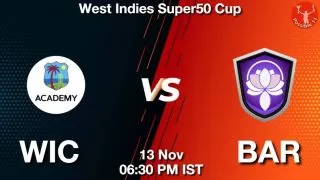 WIC vs BAR Matcch Previews