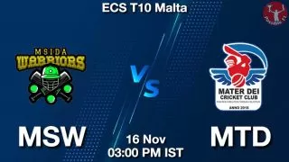 MSW vs MTD Matcch Previews