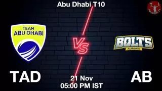 TAD vs AB Matcch Previews