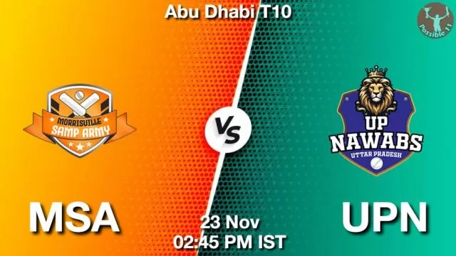 MSA vs UPN ड्रीम11 भविष्यवाणी, फैंटेसी क्रिकेट टीम - 23 नवंबर 2024