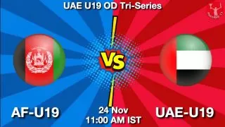 AF-U19 vs UAE-U19 Matcch Previews