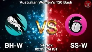 BH-W vs SS-W Matcch Previews