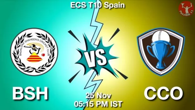 BSH vs CCO ड्रीम11 भविष्यवाणी, फैंटेसी क्रिकेट टीम - 25 नवंबर 2024