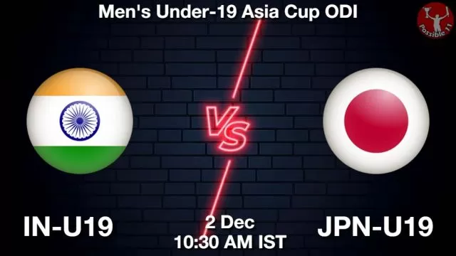 IN-U19 vs JPN-U19 ड्रीम11 भविष्यवाणी, फैंटेसी क्रिकेट टीम - 02 दिसंबर 2024