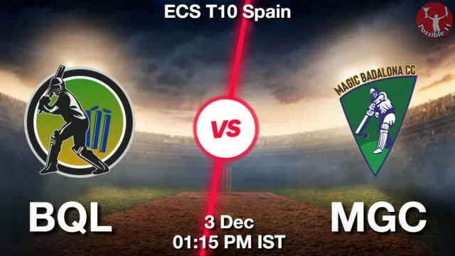 BQL vs MGC ड्रीम11 भविष्यवाणी, फैंटेसी क्रिकेट टीम - 03 दिसंबर 2024