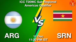 ARG vs SRN Matcch Previews