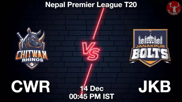 CWR vs JKB ड्रीम11 भविष्यवाणी, फैंटेसी क्रिकेट टीम - 14 दिसंबर 2024