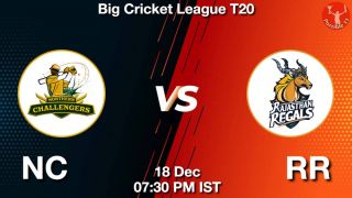 NC vs RR Matcch Previews