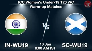 IN-WU19 vs SC-WU19 Matcch Previews