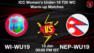 WI-WU19 vs NEP-WU19 Matcch Previews