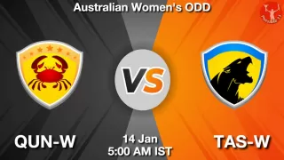 QUN-W vs TAS-W Matcch Previews