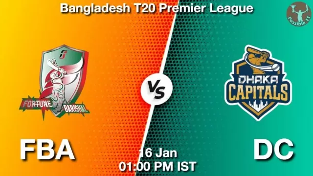 FBA vs DC ड्रीम11 भविष्यवाणी, फैंटेसी क्रिकेट टीम - 16 जनवरी 2025