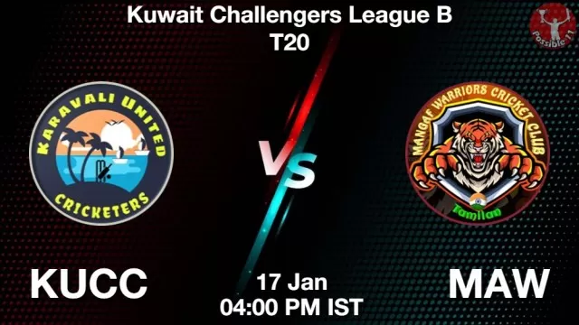 KUCC vs MAW ड्रीम11 भविष्यवाणी, फैंटेसी क्रिकेट टीम - 17 जनवरी 2025