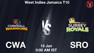 CWA vs SRO Matcch Previews