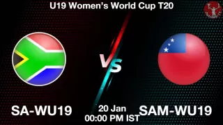 SA-WU19 vs SAM-WU19 Matcch Previews