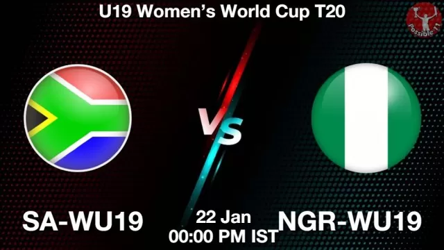 SA-WU19 vs NGR-WU19 ड्रीम11 भविष्यवाणी, फैंटेसी क्रिकेट टीम - 22 जनवरी 2025
