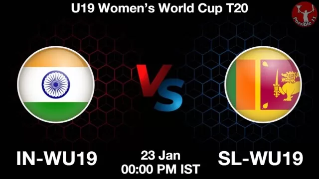 IN-WU19 vs SL-WU19 ड्रीम11 भविष्यवाणी, फैंटेसी क्रिकेट टीम - 23 जनवरी 2025