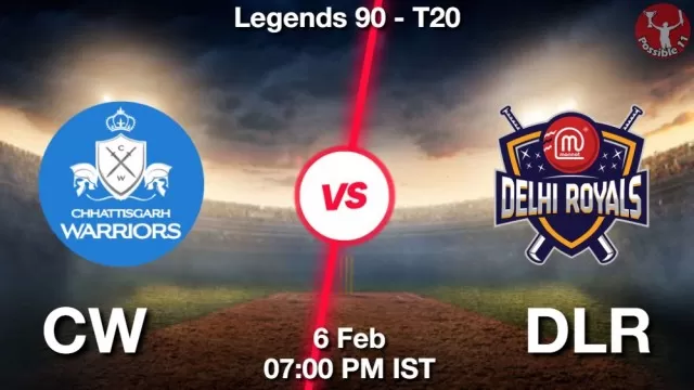 CW vs DLR ड्रीम11 भविष्यवाणी, फैंटेसी क्रिकेट टीम - 06 फ़रवरी 2025