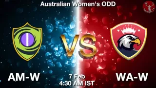 AM-W vs WA-W Matcch Previews