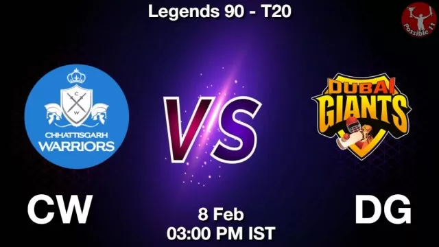 CW vs DG ड्रीम11 भविष्यवाणी, फैंटेसी क्रिकेट टीम - 08 फ़रवरी 2025