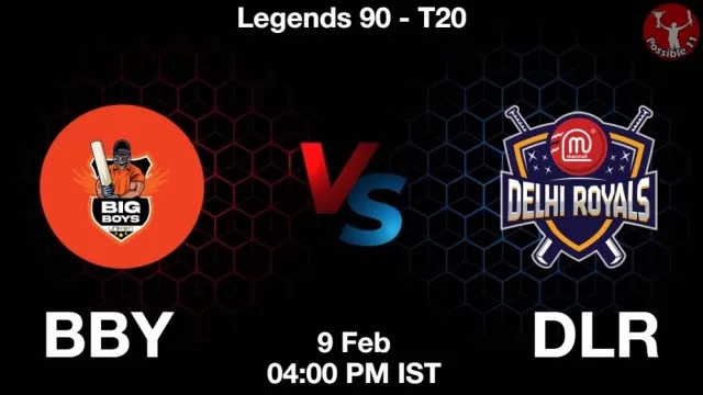 BBY vs DLR ड्रीम11 भविष्यवाणी, फैंटेसी क्रिकेट टीम - 09 फ़रवरी 2025